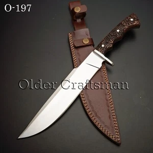 VIKINGS BOWIE STRUMENTO D2 PERSONALIZZATO ACCIAIO LUCIDO SPECCHIO, SOPRAVVIVENZA CACCIA - O197 - Foto 1 di 10