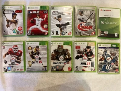 Juegos deportivos Xbox 360 (lote de 10) (probados) Foto 1 de 4