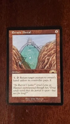 Erratic Portal Exodus EX/LP 132/143 MTG Magic the Gathering Artifact Rare - Image 1 of 4