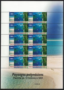Fr. Polynesia Tourism 300f Full Sheet 2005 MNH SG#1010 - Picture 1 of 1