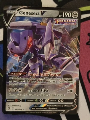 Genesect V 185/264 SWSH08: Fusion Strike NM Pokemon Card TCG - Image 1 of 2