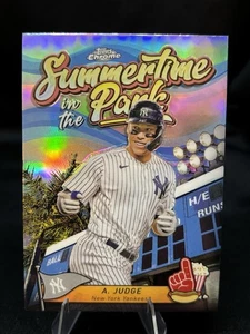2024 Topps Chrome # SITP-3 Aaron Judge Summertime In The Park New York Yankees - Foto 1 di 2