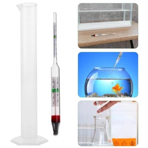 1 Set Salzgehalt Hydrometer Salzwasser Gravimeter Meerwasser Testgerät mit - Bild 1 von 12