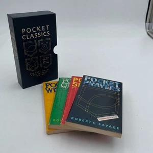 Pocket Classics Robert Savage 4 Paperbacks Vtg Pocket Prayer Smiles Quips Wisdom - Picture 1 of 10