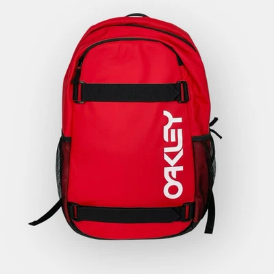 Oakley Red Freshman Skate Backpack 20L Strap Mesh Pockets Athleisure Collegiate - Image 1 of 4
