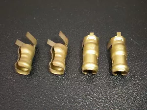 4 Terminali in ottone per cavo candela Ø 7mm FIAT 500 F L R Auto E Moto Epoca - Picture 1 of 1