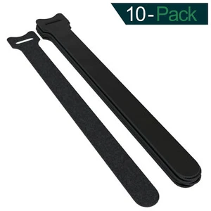 10x Klett-Kabelbinder 12x150mm Klettband wiederverwendbar Klettverschluss - Bild 1 von 6