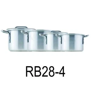 8 PC Aluminum Thick Body Stock Pot Set With Lid - Picture 1 of 5