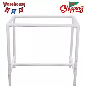 Quilter's Floor Frame, Adjustable, White - Picture 1 of 5