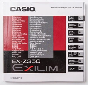 Bedienungsanleitung Casio EX-Z350 EX - Z350 Exilm Anleitung Instruction - Picture 1 of 1