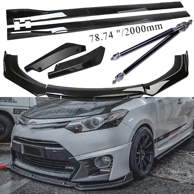 For Toyota Camry Front Bumper Lip Spoiler Splitter Side Skirt Rear Rod Foto 1 de 4