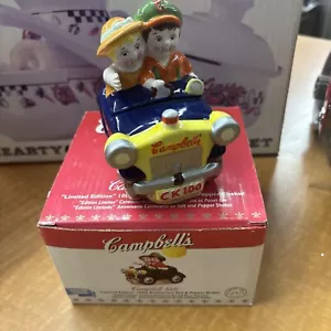 NEW Campbells Kids 100th Anniversary "Going Places" Salt & Pepper Shaker Set - Picture 1 of 11