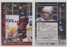 2001-02 ITG Be A Player Memorabilia Ruby /200 Eric Lindros #315 HOF