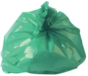 2Work Medium Duty Refuse Sack Green (Pack of 200) RY15561 - Picture 1 of 1