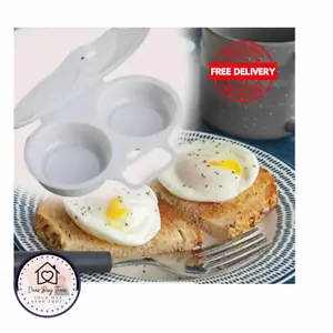 Microwave Egg Poacher, 2 eggs at once, dishwasher safe, quick and easy - Picture 1 of 2