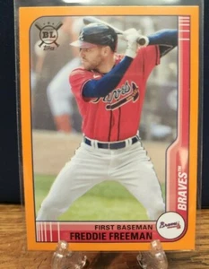 2021 Big League Base Orange #14 Freddie Freeman - Atlanta Braves - Picture 1 of 2
