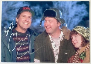 Autógrafo firmado a mano de vacaciones de Navidad Chevy Chase - 8 x 12 fotos con certificado de autenticidad - Imagen 1 de 6