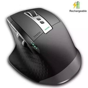 Rapoo Wireless USB + Bluetooth Mouse Multi Device Ergonomic For Laptop PC Tablet - Picture 1 of 21