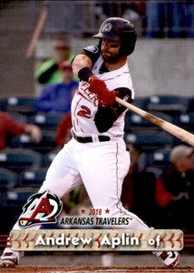 2018 Arkansas Travelers Grandstand #2 Andrew Aplin Vallejo California CA Card