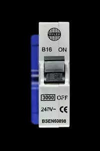 INTERRUPTOR DE CIRCUITO MCB WYLEX 16 AMP CURVO B 3kA MCB ENCHUFE PUSH IN ABB - Imagen 1 de 8