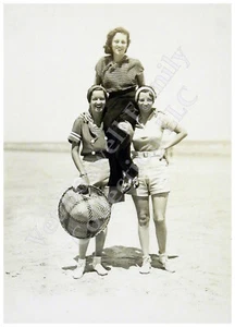 Boswell Sisters Private Shot Galveston Beach 1934 5x7 Print Matted - Bild 1 von 1