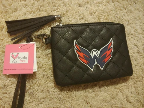 Brand New Washington Capitals Leather Wristlet NHL Licensed Cover