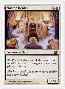MASTER HEALER mtg NM 8th Edition Rare 1 Card - Picture 1 of 1
