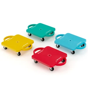 Kids Sitting Scooter Floor Scoot Board w/Handles Universal Casters 4-Pack - Picture 1 of 8