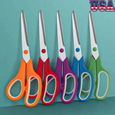 1pc Scissors MultiUse Comfortable Grip for Fabric Sewing Craft Use Home & Office - Image 1 of 4