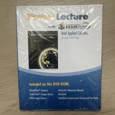 WRITE 2 Applied Calculus PowerLecture CD ROM ExamView PowerPoint Lectures Manual - Image 1 of 3