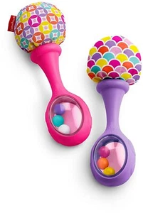 Fisher-Price Rattle 'n Rock Maracas, PINK/PURPLE BRAND NEW EXPEDITED SHIPPING - Picture 1 of 1