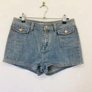 GORMAN Blue Denim Shorts Ladies Size 30 / AUS 8 Organic Cotton Good Pre-Loved  - Picture 1 of 7