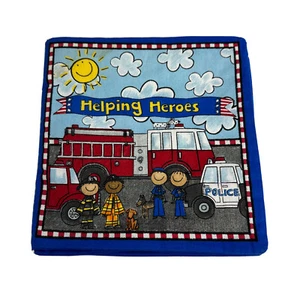 Helping Heroes Police Firefighter Baby Cloth Book Fabric Panel (Mark on cover) - Bild 1 von 16