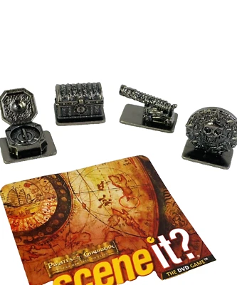 Disney Scene It Pirates Of The Caribbean Replacement 1” Metal Player Pieces 2007 - Image 1 of 4
