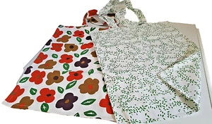 TJC 100% Cotton Shopping Bags 2 Reusable Bags Genuine - Picture 1 of 5