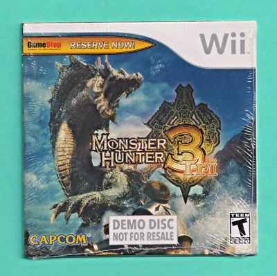Nintendo Wii MONSTER HUNTER 3 Demo Disc NEW SEALED! FREE SHIPPING! - Image 1 of 2
