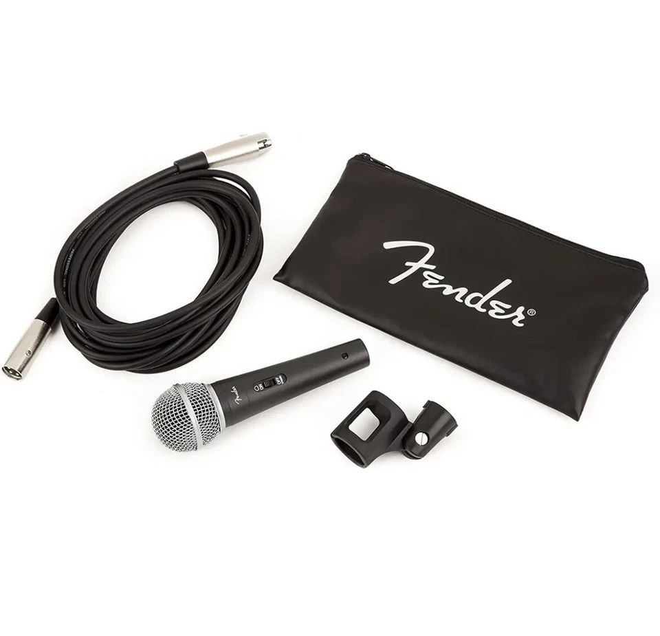 Fender P-52S Dynamic Vocal Microphone Kit with Bag, Cable & Clip - Image 1 of 1