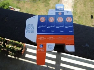 10 x GENERAL ELECTRIC TUBE-BOX KARTON BOX für Radioröhren 12AU7-12ax7/E83CC, - Bild 1 von 8