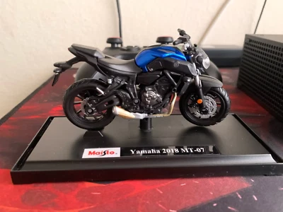 MAISTO 1:18 2018 Yamaha MT-07 MOTORCYCLE BIKE DIECAST MODEL TOY IN BOX - Image 1 of 4