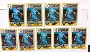 Lot of 9 George Brett 1987 Topps Number 400 Baseball Cards EX