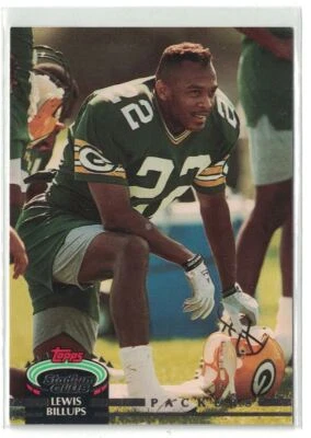1992 Stadium Club High Football Lewis Billups Green Bay Packers #629 - Image 1 of 2