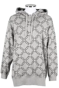 VALENTINO GREY MEN'S COTTON BLEND HOODIE MEDIUM - Picture 1 of 4