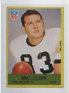 VINTAGE STEELERS NFL FOOTBALL CARD 1967 PHILA # 149 MIKE CLARK POOR CREASE - Picture 1 of 2