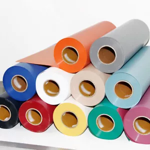 12"x 20FT Transferencia de Calor Vinilo Hierro HTV Papel Corte y Silueta Camiseta Prenda - Imagen 1 de 29