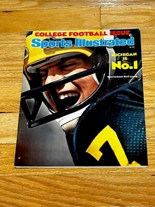 9/6/76 RARE NEWSSTAND Sports Illustrated Rick Leach Michigan Wolverines #1 NM!! - Picture 1 of 4