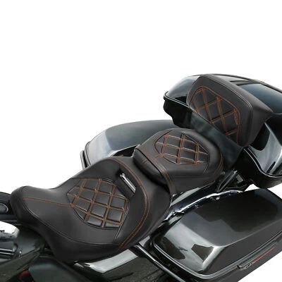 Respaldo asientos conductor pasajero apto para Harley Electra Road Glide King 2014-2023 Foto 1 de 4
