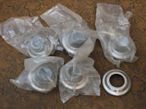 5x Trimco Satin Stainless Wall Mount Concave Door Stop US32D Bumpers 2-1/4 x 1 ↺ - Foto 1 di 18