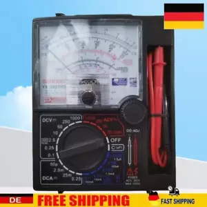 Analoger Multitester DC 1000 V Spannungs-Stromtester Handzeiger-Analogmessgerät - Bild 1 von 12