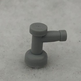 LEGO 4599b Light Bluish Gray Tap 1 x 1 without Hole in Nozzle End (x1)