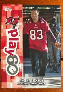 2014 Topps Play 60 Community Mentors #10 Vincent Jackson Tampa Bay Buccaneers - Foto 1 di 1